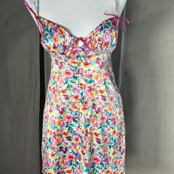 For Love and Lemons Watercolor Floral Dress - Picture 3 of 6